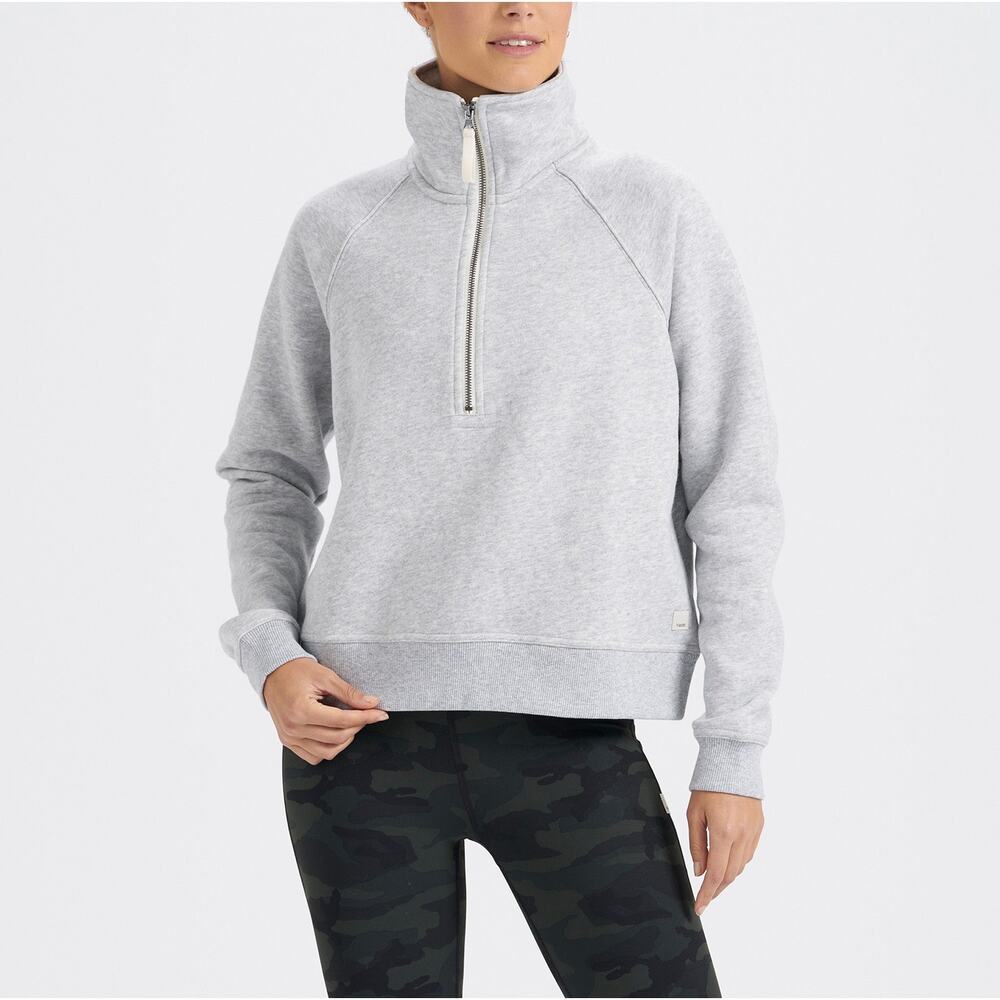 Vuori Gray Cowl Neck Sweater